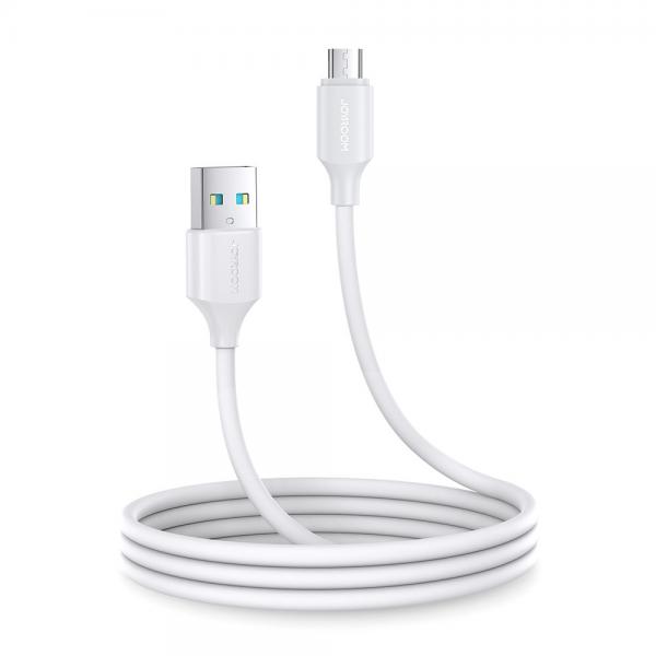 Cablu pentru incarcare si transfer de date Joyroom S-UM018A9, USB/Micro-USB, 2.4A, 1m, Alb 1 - lerato.ro