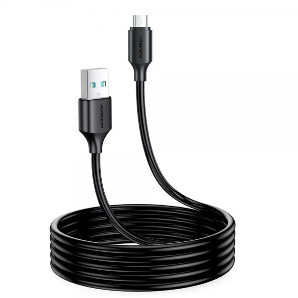 Cablu pentru incarcare si transfer de date Joyroom S-UM018A9, USB/Micro-USB, 2.4A, 2m, Negru 1 - lerato.ro