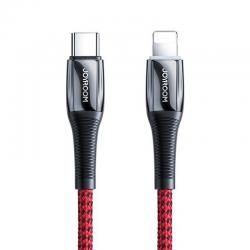 Cablu date USB-C la Lightning MFI 2.4A pentru incarcare rapida si transfer date Joyroom S-1224K2, PD 20W, 480 Mbps, 1.2m, Rosu
