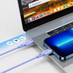 Cablu pentru incarcare si transfer de date Joyroom S-1224N9, USB Type-C/Lightning, PD 20W, 1.2m, Mov 4 - lerato.ro