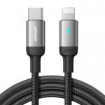 Cablu pentru incarcare si transfer de date Joyroom S-CL020A10, USB-C/Lightning, 20W, 3m, Negru 2 - lerato.ro