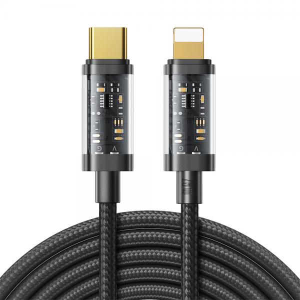 Cablu pentru incarcare si transfer de date Joyroom S-CL020A20, USB Type-C/Lightning, PD 20W, 2m, Negru