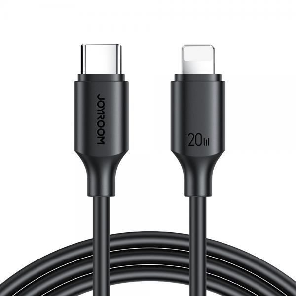 Cablu pentru incarcare si transfer de date Joyroom S-CL020A9, USB Type-C/Lightning, PD 20W, 2m, Negru 1 - lerato.ro