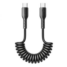 Cabluri de date si incarcare, Cablu pentru incarcare si transfer de date Joyroom SA38-CC3, 2x USB-C, 60W, 1.5m, Negru, lerato.ro