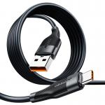 Cablu date USB la USB-C 6A pentru incarcare rapida si transfer date Joyroom S-1060M12, 1m, Negru 2 - lerato.ro