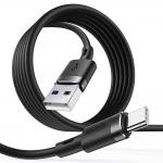 Cablu pentru incarcare si transfer de date Joyroom S-1224N2, USB/USB Type-C, 2.4A, 1.2m, Negru