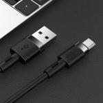Cablu pentru incarcare si transfer de date Joyroom S-1224N2, USB/USB Type-C, 2.4A, 1.2m, Negru