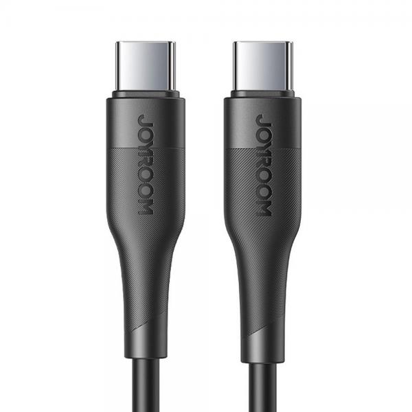 Cablu pentru incarcare si transfer de date Joyroom S-1230M3, 2x USB Type-C, PD 60W, 1.2m, Negru