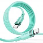 Cablu pentru incarcare si transfer de date Joyroom S-1230N9, 2x USB Type-C, PD 60W, 1.2m, Verde