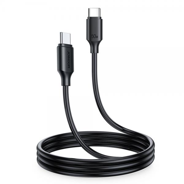 Cablu pentru incarcare si transfer de date Joyroom S-CC060A9, 2x USB Type-C, PD 60W, 1m, Negru
