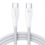 Cablu pentru incarcare si transfer de date Joyroom S-CC100A11, USB-C la USB-C, PD 100W, 480Mbps, 1.2m, Alb 2 - lerato.ro