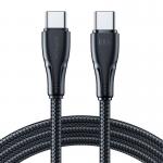 Cablu pentru incarcare si transfer de date Joyroom S-CC100A11, USB-C la USB-C, PD 100W, 480Mbps, 2m, Negru 2 - lerato.ro