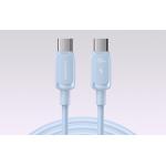 Cablu pentru incarcare si transfer de date Joyroom S-CC100A14, USB-C la USB-C, PD 100W, 480Mbps 1.2m, Albastru 5 - lerato.ro