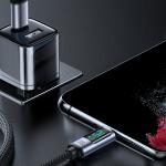 Cablu pentru incarcare si transfer de date Joyroom S-CC100A16, USB-C la USB-C, PD 100W, 480Mbps, cu afisaj LED, 1.2m, Negru 15 - lerato.ro