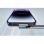 Cablu pentru incarcare si transfer de date Joyroom S-CC100A17 Breakable, USB-C la USB-C, PD 100W, 480Mbps, unghi incarcare 90 grade, 1.2m, Negru 5 - lerato.ro