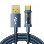 Cablu pentru incarcare si transfer de date Joyroom S-UC027A12, USB/USB Type-C, 3A, 1.2m, Albastru 2 - lerato.ro