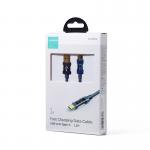 Cablu pentru incarcare si transfer de date Joyroom S-UC027A12, USB/USB Type-C, 3A, 1.2m, Albastru 4 - lerato.ro