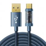 Cablu pentru incarcare si transfer de date Joyroom S-UC027A20, USB/USB Type-C, 3A, 2m, Albastru 2 - lerato.ro