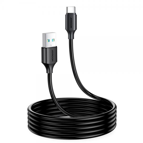 Cablu pentru incarcare si transfer de date Joyroom S-UC027A9, USB/USB Type-C, 3A, 2m, Negru