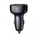 Incarcator auto Joyroom JR-CCD04, USB si 2x USB-C, 30W, Negru 9 - lerato.ro