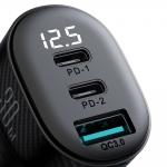 Incarcator auto Joyroom JR-CCD04, USB si 2x USB-C, 30W, Negru 8 - lerato.ro
