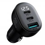 Incarcator auto Joyroom JR-CCD04, USB si 2x USB-C, 30W, Negru 7 - lerato.ro