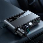 Incarcator auto Joyroom JR-CL06, 5 Porturi USB si 1 Port USB-C, Afisaj LED, 154W, Quick Charge 3.0, Lungime cablu 1m, Negru