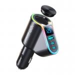 Incarcator auto Joyroom JR-CL21, 1xUSB, 2x USB-C, slot bricheta auto, 150W, 3A, PD QC, iluminat LED, Negru 8 - lerato.ro