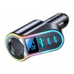 Incarcator auto Joyroom JR-CL21, 1xUSB, 2x USB-C, slot bricheta auto, 150W, 3A, PD QC, iluminat LED, Negru 7 - lerato.ro