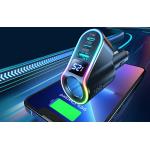 Incarcator auto Joyroom JR-CL21, 1xUSB, 2x USB-C, slot bricheta auto, 150W, 3A, PD QC, iluminat LED, Negru 5 - lerato.ro