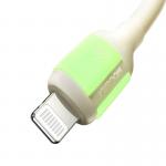 Cablu pentru incarcare si transfer date Joyroom S-A53, USB-C/Lightning, 30W, Fast Charging, 2m, Bej 3 - lerato.ro