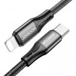 Cablu pentru incarcare si transfer de date Joyroom S-1024N1-PD, USB-C/Lightning, 20W, 1m, Negru 3 - lerato.ro