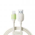 Cablu pentru incarcare si transfer de date Joyroom S-A53, USB la Lightning, 30W, 1.2 m, 480 Mbps, Bej 2 - lerato.ro
