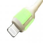 Cablu pentru incarcare si transfer de date Joyroom S-A53, USB la Lightning, 30W, 1.2 m, 480 Mbps, Bej 3 - lerato.ro