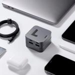 Adaptor HUB Joyroom S-H121 compatibil cu MacBook Pro, 2× Thunderbolt 3, 1× USB-C, 1× HDMI, 3× USB-A, 1× RJ45, 40Gbps, 1080p / 60Hz. 4K / 30Hz, Gri 16 - lerato.ro
