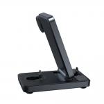 Statie de incarcare 4 in 1 Joyroom JR-WQS02, 7.5 / 5 / 2.5W, 2x Lightnigh, 1x USB-A, Pliabila, Negru 4 - lerato.ro