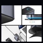 Statie de incarcare Joyroom JR-TCM02 GaN, Priza UK, 65W, 4A, 4xUSB-C, 2xUSB-A, Lungime cablu 1.5m, Gri 9 - lerato.ro