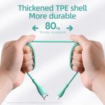 Cablu pentru incarcare si transfer de date Joyroom S-2030M8, USB-A la MicroUSB, 3A, 2m, Verde 6 - lerato.ro