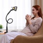 Suport universal tip brat pentru telefon Joyroom JR-ZS389, Flexibil, Rotire 360 grade, Negru 17 - lerato.ro