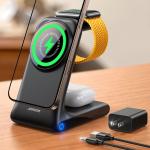 Statie de incarcare 3 in 1 Joyroom JR-W15, Wireless Charging, 15W, Negru 5 - lerato.ro