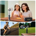 Selfie stick Joyroom JR-ZS509 cu MagSafe, Rotire 360 grade, Telecomanda Bluetooth, Lungime maxima 40cm, Negru 6 - lerato.ro