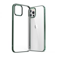 Carcasa Joyroom New Beautiful Series compatibila cu iPhone 12 Pro Max, Clear / Green