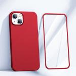 Kit protectie 2in1 Joyroom 360, Carcasa si Folie Ecran, compatibil cu iPhone 13, Rosu 3 - lerato.ro
