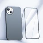 Kit protectie 2in1 Joyroom 360, Carcasa si Folie Ecran, compatibil cu iPhone 13, Gri 3 - lerato.ro
