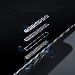 Folie protectie sticla securizata Joyroom Knight Glass compatibila cu iPhone 14 Pro Max, Transparent 8 - lerato.ro