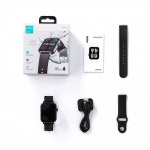 Ceas smartwatch Joyroom Fit-Life Series JR-FT5, 300 mAh, IP68, Display 1.83 inch, Bluetooth 5.3, Negru 4 - lerato.ro