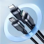 Cablu 3in1 pentru incarcare si transfer date Joyroom Multi-Use Series S-A18, USB-A la USB-C/Lightning/Micro-USB, 2A, 480Mbps, 0.3m, Negru 9 - lerato.ro