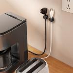 Set 3 organizatoare cabluri birou Joyroom JR-ZS368, Magnetic, Black 13 - lerato.ro