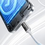 Cablu pentru incarcare si transfer de date Joyroom S-A55 StarFlight, USB-C la USB-C, 100W, 1.2m, Alb 12 - lerato.ro