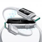 Cablu pentru incarcare si transfer de date Joyroom S-A55 StarFlight, USB-C la USB-C, 100W, 1.2m, Alb 8 - lerato.ro